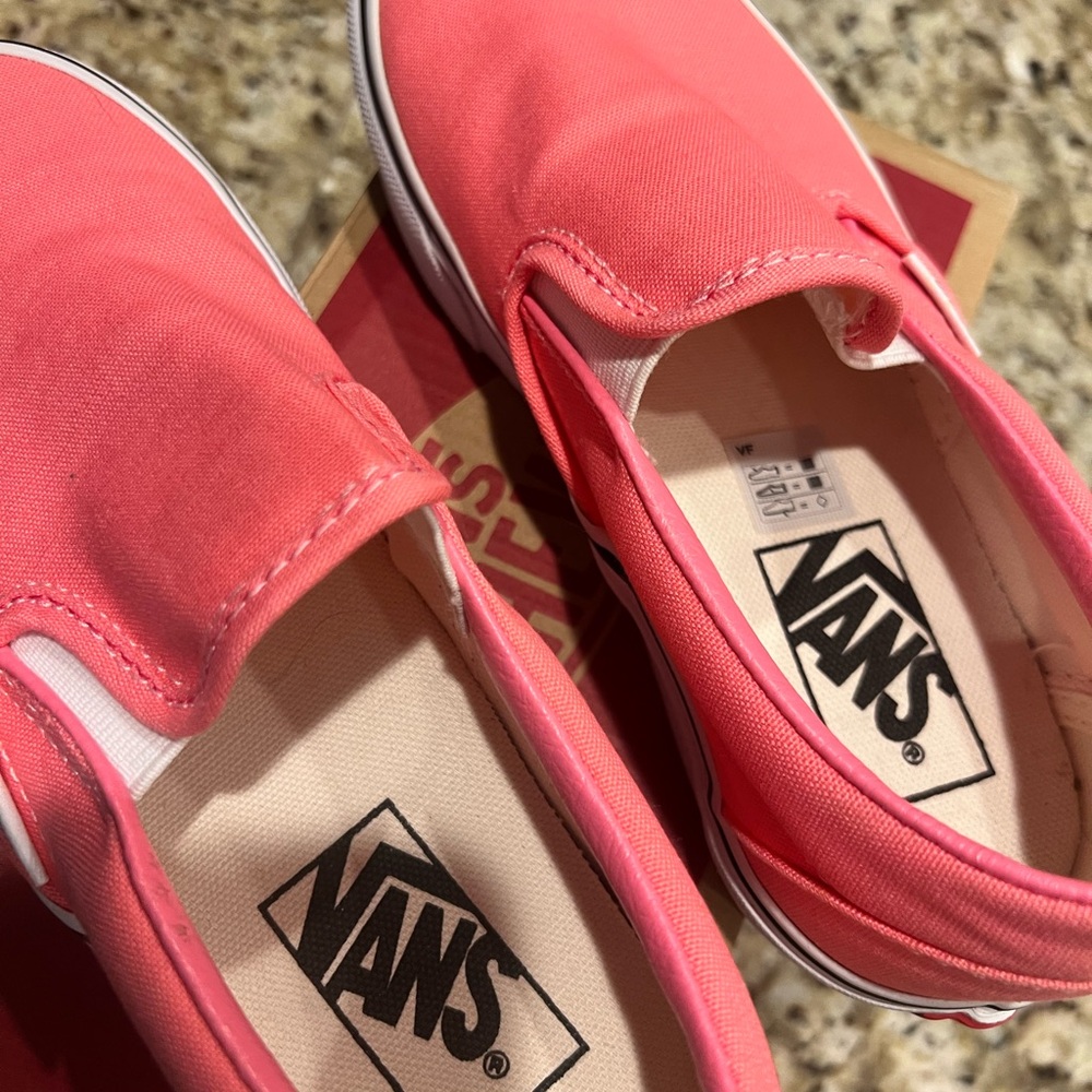Vans Pink Lemonade Slip-On Shoes